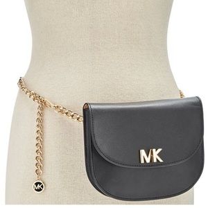 Michael Kors MK Turnlock Chain Fanny pack